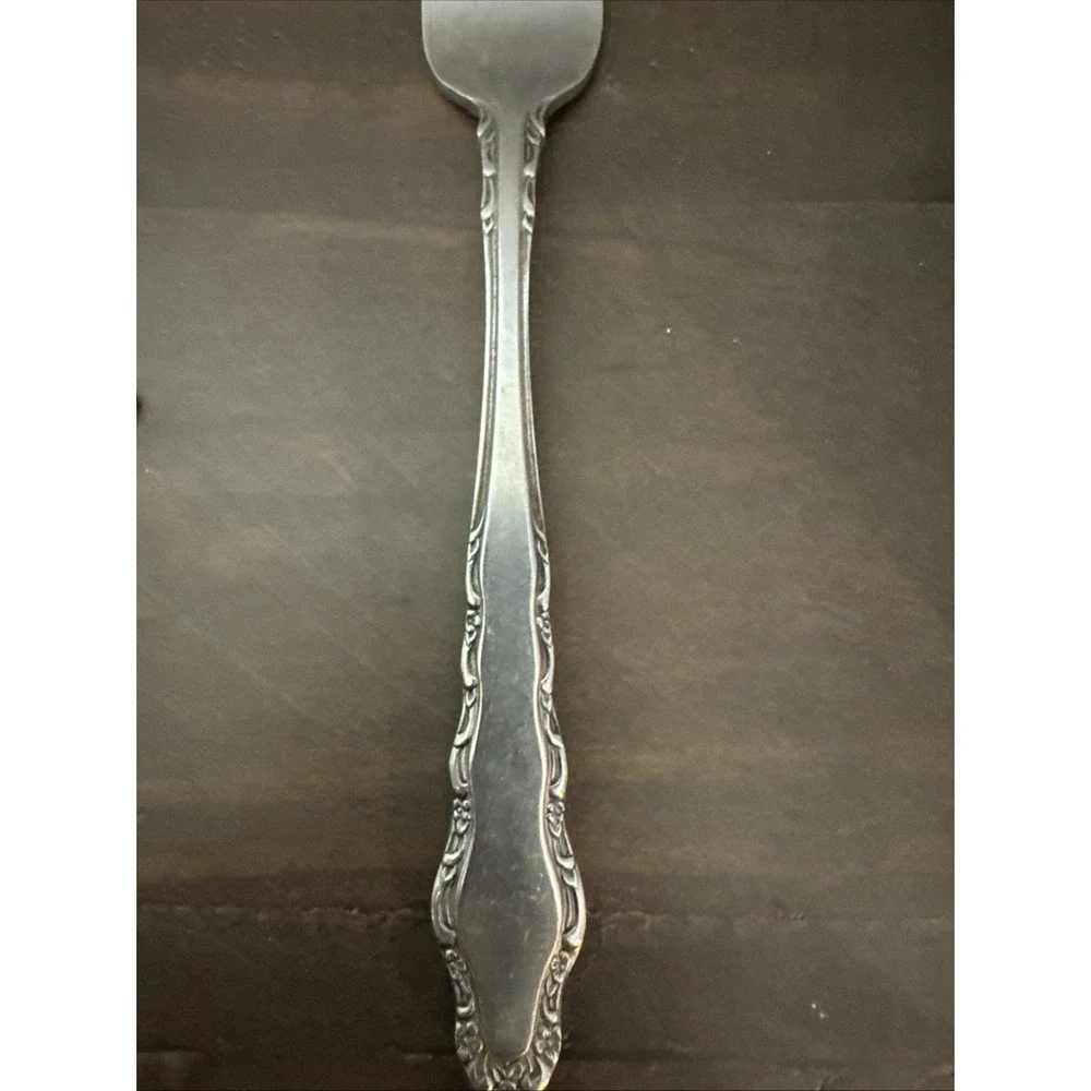 VTG Imperial Stainless Steel Flatware Japan Floral Edge Set Of‎ 4 Dinner Forks